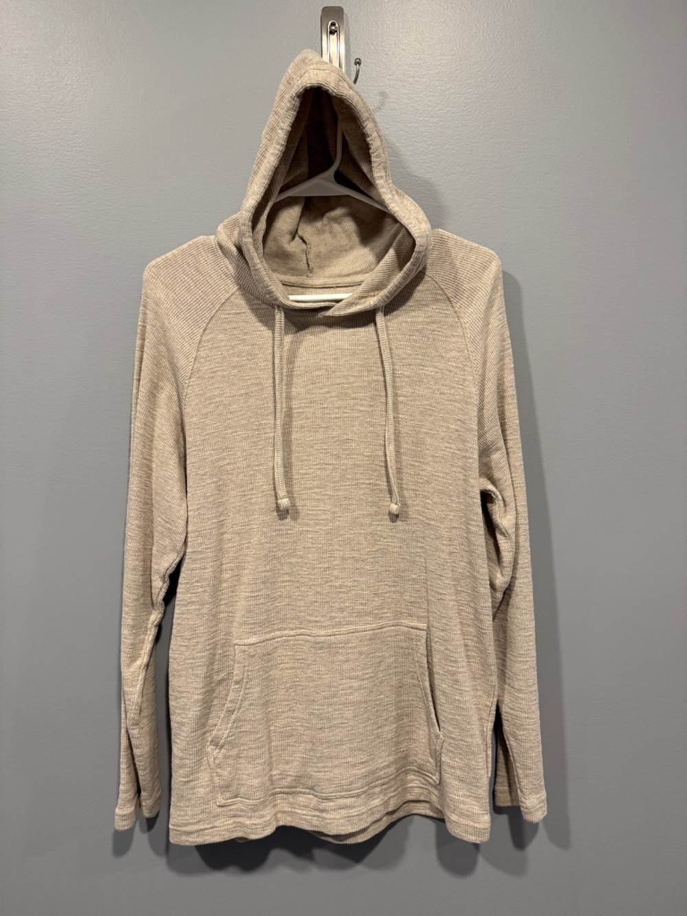 Amazon Essentials Medium Tall Men’s Waffle Knit Hooded Long Sleeve Shirt